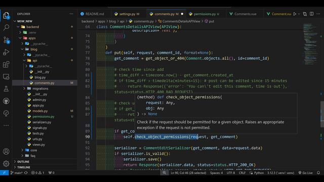 Делаем Custom permissions для APIView в Django REST Framework смотреть онлайн