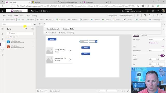 PowerApps Manage Access and Azure Security Groups from an app смотреть онлайн