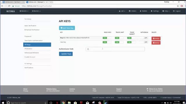 How to create a Bittrex API key смотреть онлайн