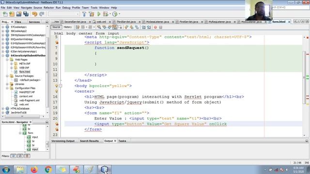 211 Different ways to make our HTML page(program) interacting with Servlet program | web applicatio смотреть онлайн