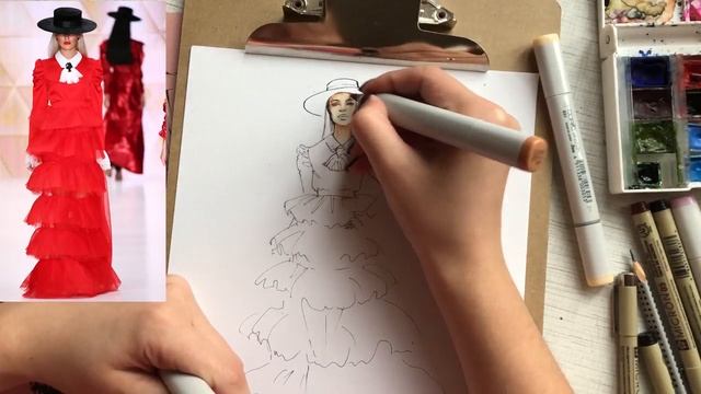 Урок по Fashion-иллюстрации / Art_leena смотреть онлайн