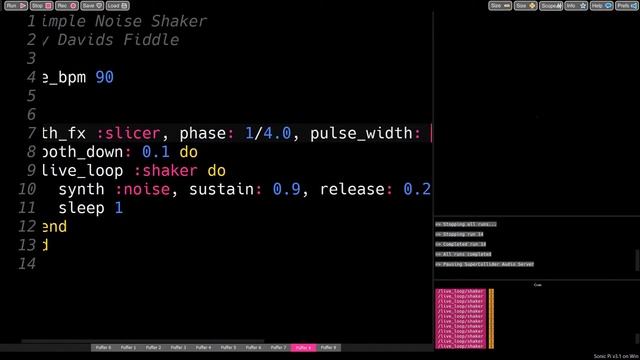 Simple Shaker - Sonic Pi Tutorial смотреть онлайн