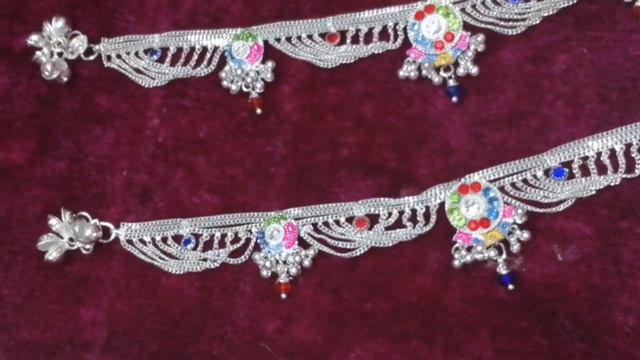 My payal collection | my silver payal collection with alta and toe ring | indian silver payal смотреть онлайн