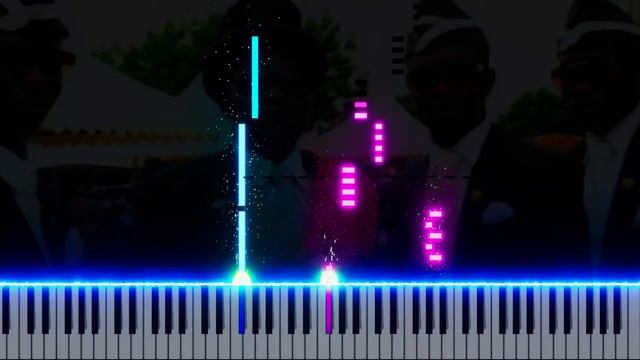 Coffin Dance (Easy Piano Tutorial) смотреть онлайн