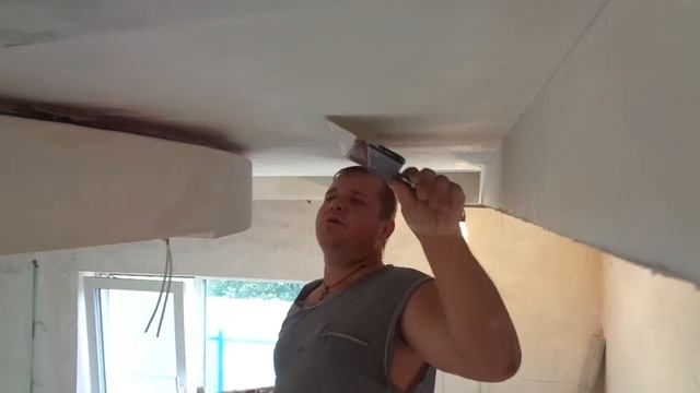 Выравниваем потолок под кругом