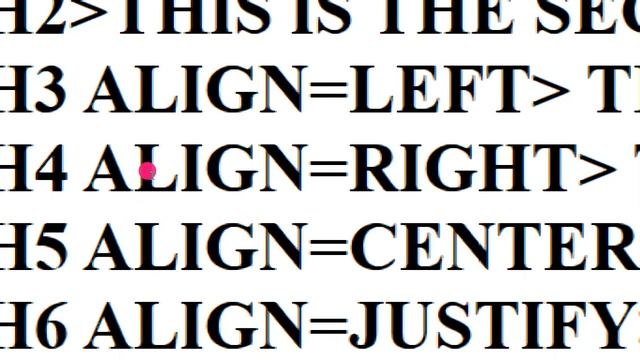Program using Heading tags in HTML (H1 to H6) with alignment смотреть онлайн