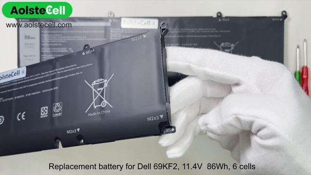 Replacement battery for Dell 69KF2 (56Wh 3 cells & 86Wh 6 cells ) смотреть онлайн