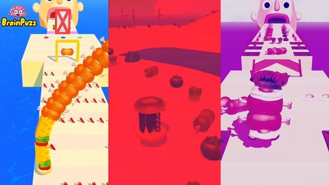 Sandwich Runner COLORED FACES CHALLENGE ? Sandwich Runner Wrong Color Battle ? Best Funny Games смотреть онлайн