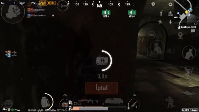 Metro Royale NEW chapter - metro tunnel fight - Pubg mobil смотреть онлайн