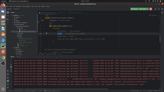 How to Open a Form View on Button Click in Odoo 16 | Odoo 16 Development Tutorial смотреть онлайн