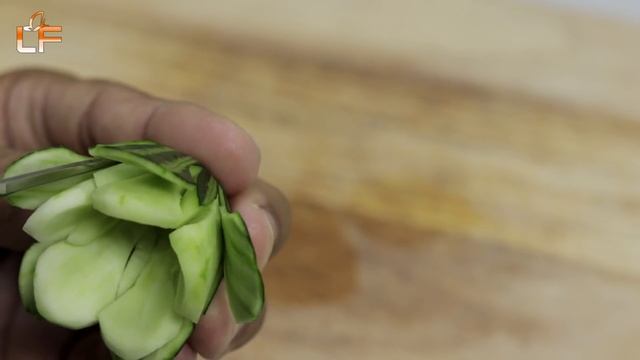 Majestic Cucumber Flower Carving Garnish - Vegetable carving designs смотреть онлайн