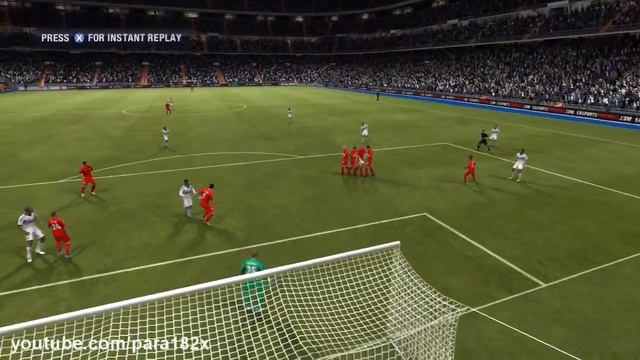 FIFA 13: Cristiano Ronaldo Free Kick Goal vs Liverpool смотреть онлайн