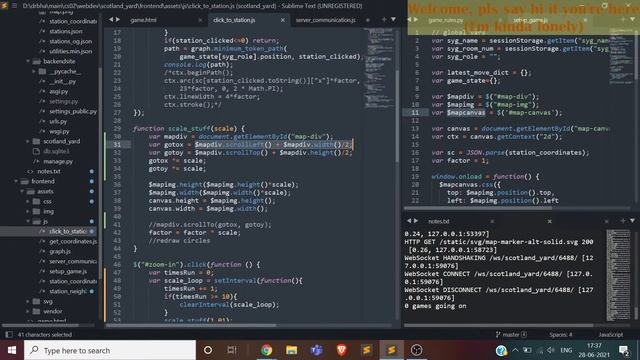 Creating Scotland Yard Web Game 16 | Django, Channels, JavaScript смотреть онлайн