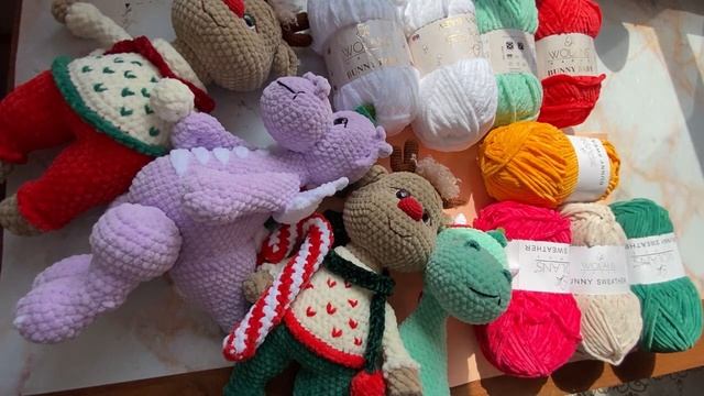 Серия новогодних игрушек крючком! #игрушкикрючком #amigurumi ￼ смотреть онлайн