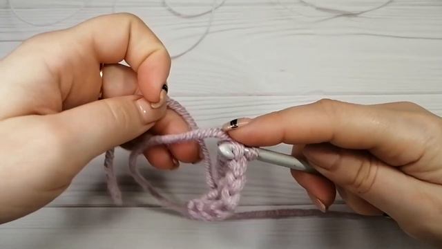 Узор Крестики крючком. смотреть онлайн