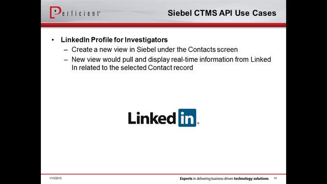 Getting the Most out of Siebel CTMS with APIs смотреть онлайн