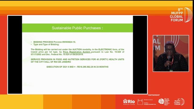 8th MUFPP Global Forum | Rio de Janeiro Municipal Actions: healthy and safe food | 18 October 2022 смотреть онлайн