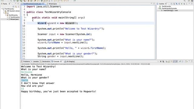 TestWizardry 4 - OOP concepts in Java смотреть онлайн