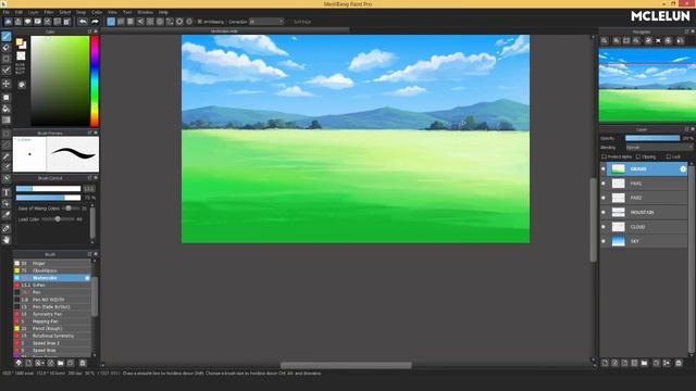 Medibang Paint Pro Landscape Painting смотреть онлайн