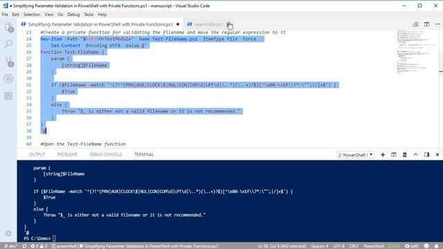 Simplifying Parameter Validation in PowerShell with Private Functions смотреть онлайн