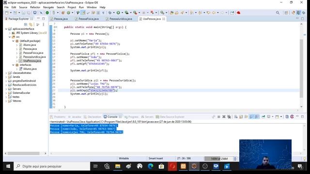 Orientação a Objetos Java Extends e Implementação de Interfaces 5 смотреть онлайн
