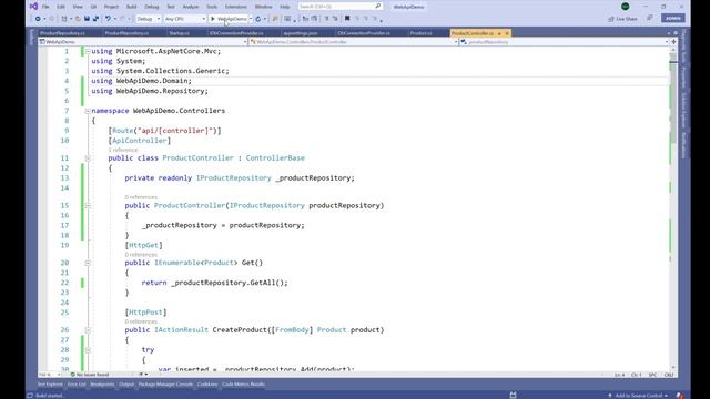 Injecting Repository into Api Controller смотреть онлайн