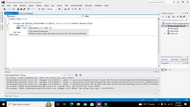 how to make a circle on vb.net GUI | draw circle on visual basic.net GUI смотреть онлайн