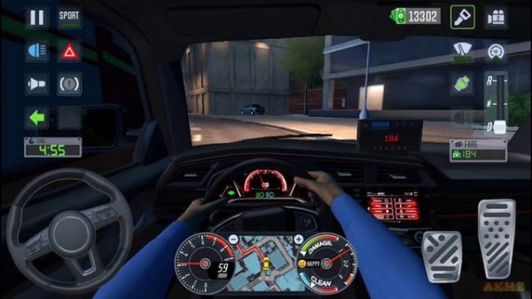 Taxi Sim 2022 Evolution Honda Civic Turbo Ride On Nigth Rain - First Look Game Play Android ios