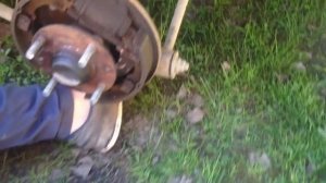 Снятие барабана/замена колодок Kia Spectra