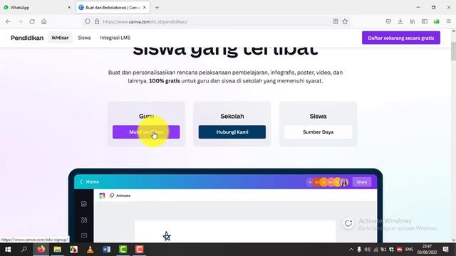 CARA DAFTAR AKUN CANVA PRO GRATIS BAGI GURU | CANVA FOR EDUCATION смотреть онлайн