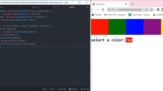 JavaScript Project Random Color Generator in JavaScript Project смотреть онлайн