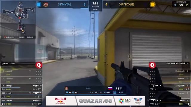 10.02 | QUAZAR.GG | Екатеринбург | CS:GO | Калибровочный тур УрГЮУ (Б) - УГМУ (А) смотреть онлайн
