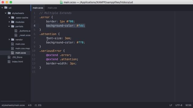 Sass Tutorial for Beginners - Learn SCSS - Sass Crash Course - #22 - Inheritance with @extend смотреть онлайн