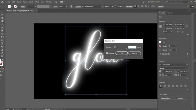 How to Create a Neon Text/Glow Effect in Adobe Illustrator смотреть онлайн