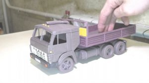 камаз из пластилина - (вторая  часть)