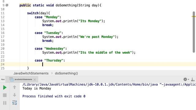 1.12 Java Switch Statements смотреть онлайн