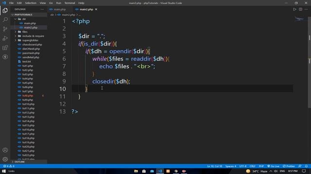 opendir, readdir And closedir Function || PHP || EXCELLENT CODE WITH AJ смотреть онлайн