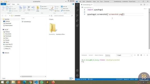 How to take Screenshots using Python | Python Tutorial | Python Project | BB Coder Guy смотреть онлайн