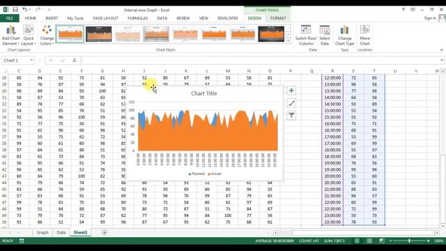 Interval wise dynamic Chart in Excel смотреть онлайн