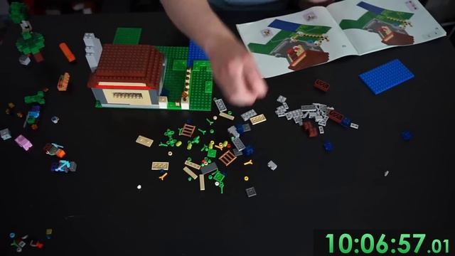 Speedbuilding Every LEGO Minecraft Set For Revenge... смотреть онлайн
