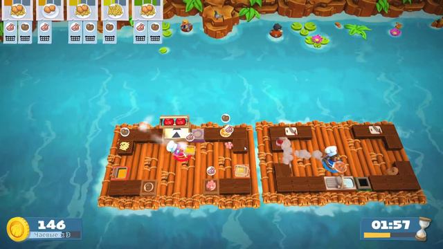 Overcooked 2 | Сплав на плотах (совместное прохождение) смотреть онлайн
