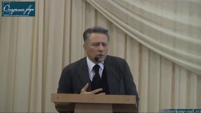 Поздравительное слово на юбилей церкви «Открытая дверь». Борис Павлович Дикиджи смотреть онлайн
