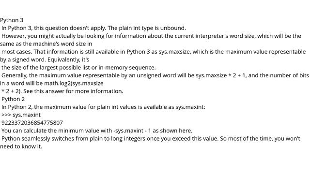 Maximum and Minimum values for ints смотреть онлайн