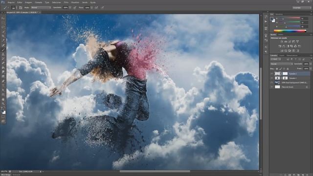 Video Aula Photoshop CS6 - Efeito desintegração смотреть онлайн