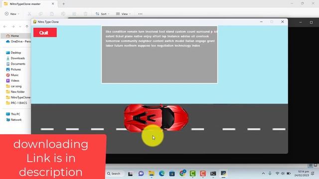 Nitrotype game project in python смотреть онлайн