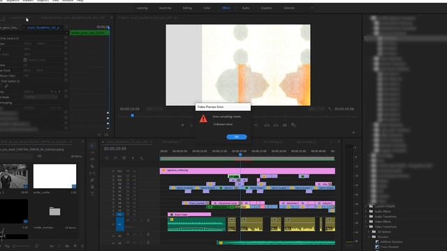Error Compiling Movie: Unknown Error (Video Preview Error) - render FIX - Premiere Pro смотреть онлайн