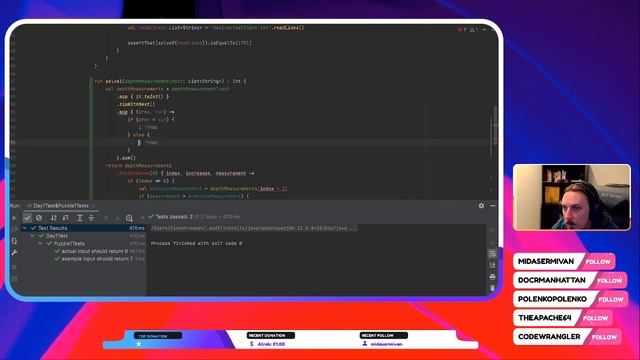 [LiveCoding] Advent of Code 2021 - Day 1 in Kotlin смотреть онлайн
