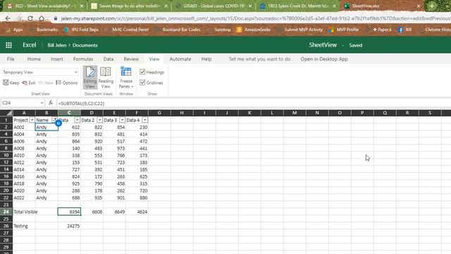 Collaborating in Excel with Different Sort or Filters Sheet View - 2324 смотреть онлайн