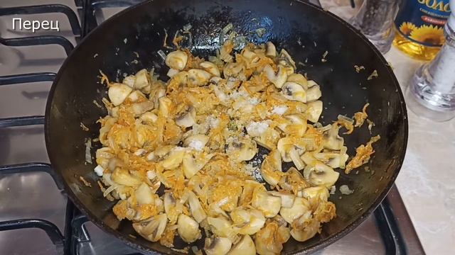 Цветная капуста жаренная с грибами