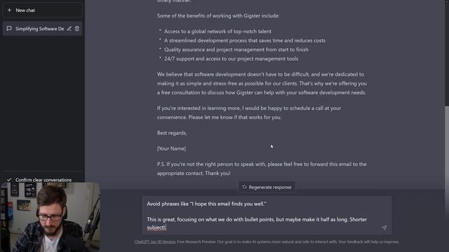 Write good outbound emails with ChatGPT смотреть онлайн